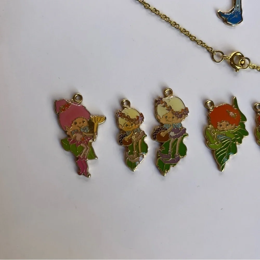 Herself the Elf Necklace 1980s Animated Cartoon Friends Charms Nostalgia NEW